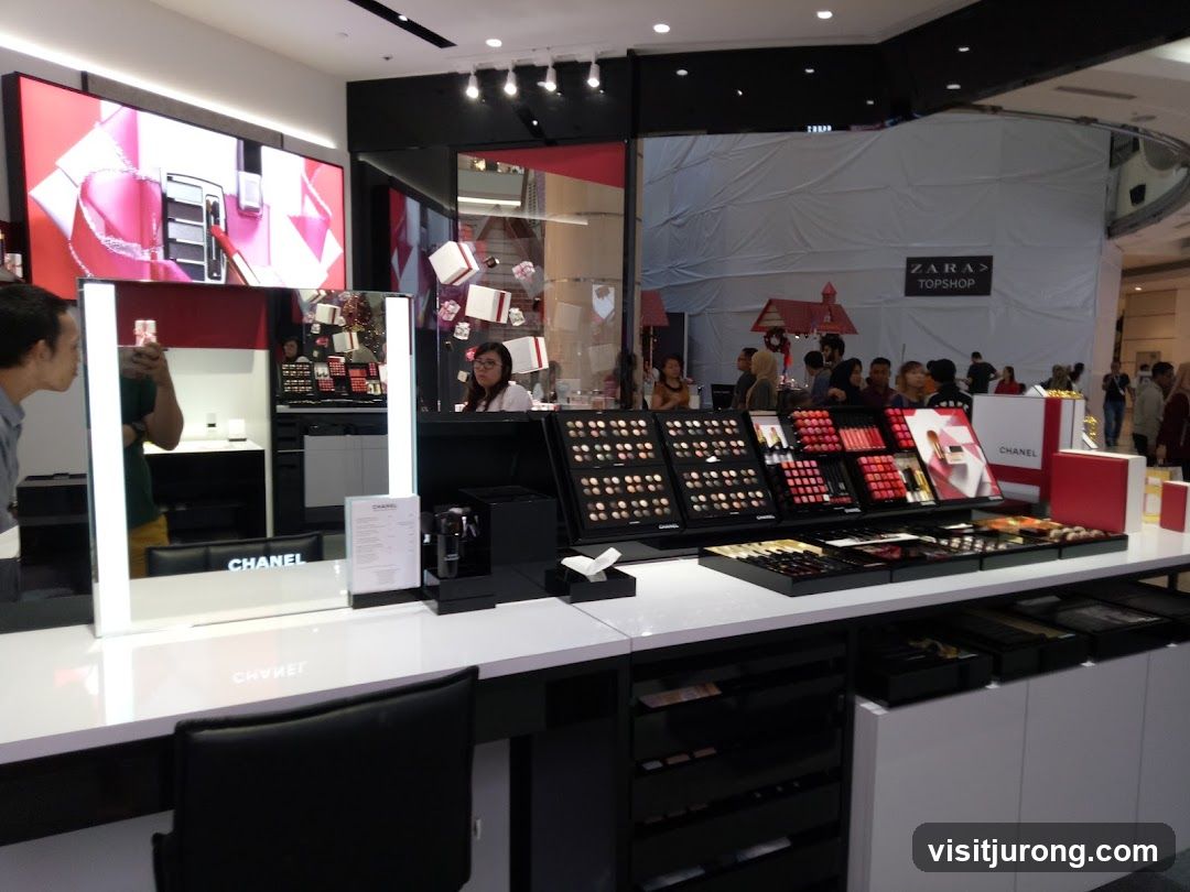 Chanel Makeup Display