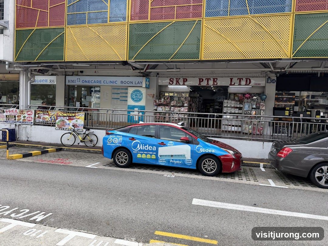 Street View with Clinic and Storefront
