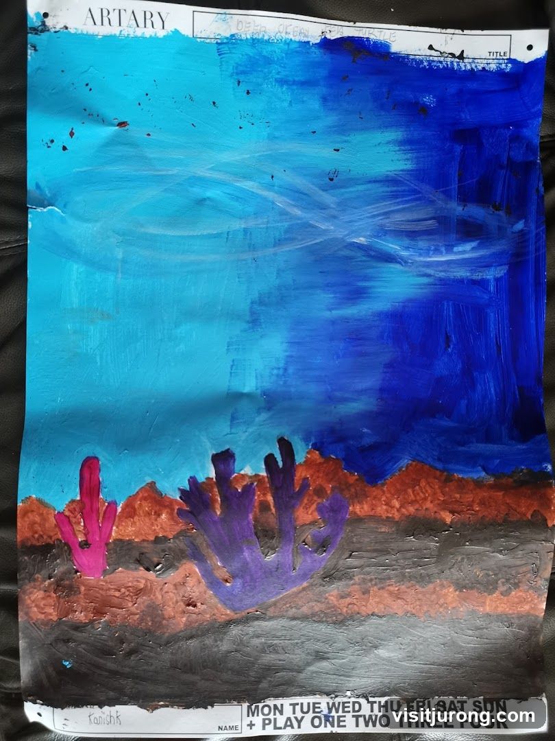 Deep Ocean Sea Turtle Painting