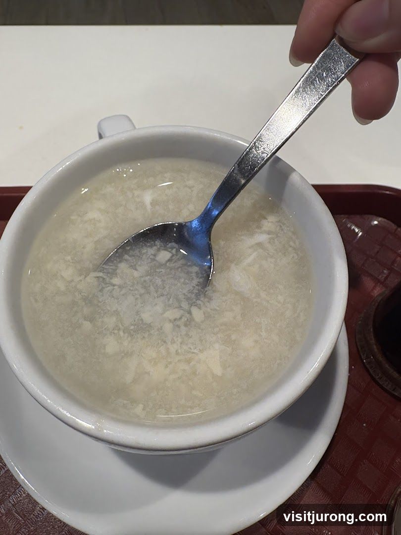 Bowl of soup with spoon