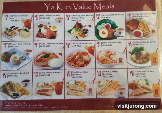 Ya Kun Value Meals