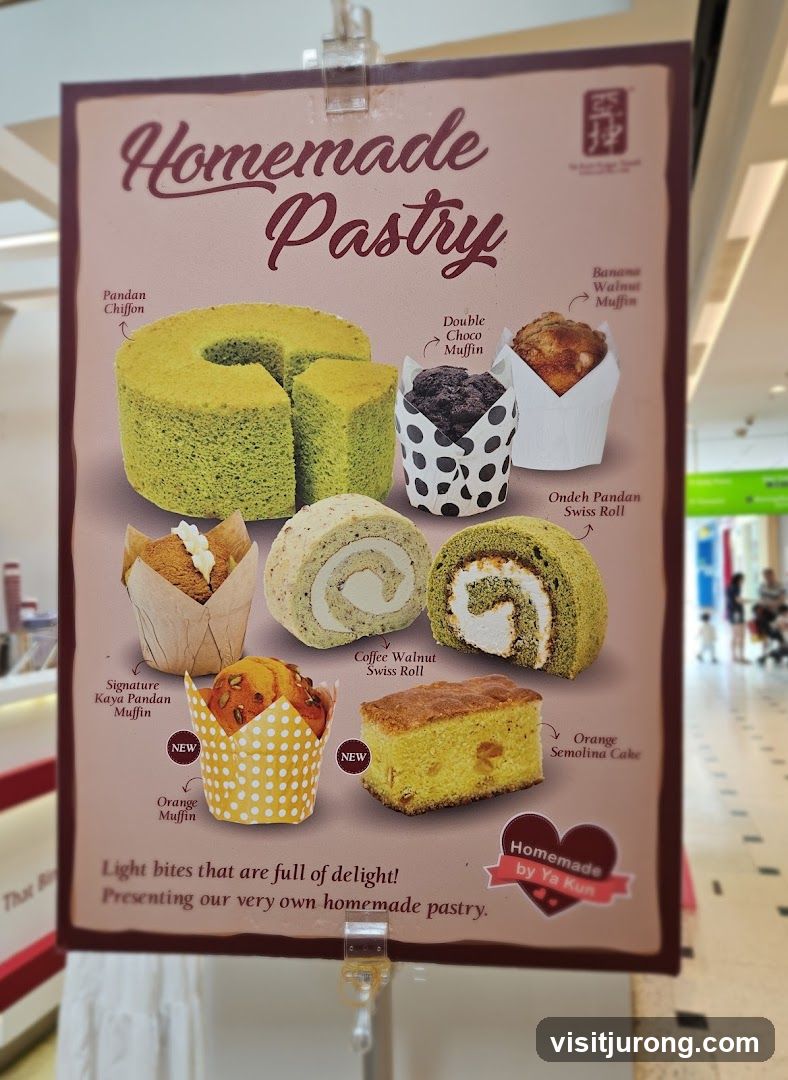 Homemade Pastry Menu