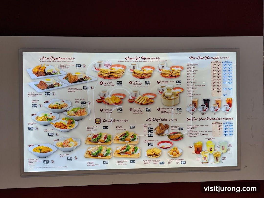 Asian Signatures, Value Set Meals, Hot/Cold Beverages, All Day Sides, Yo Kun Drink Favourites