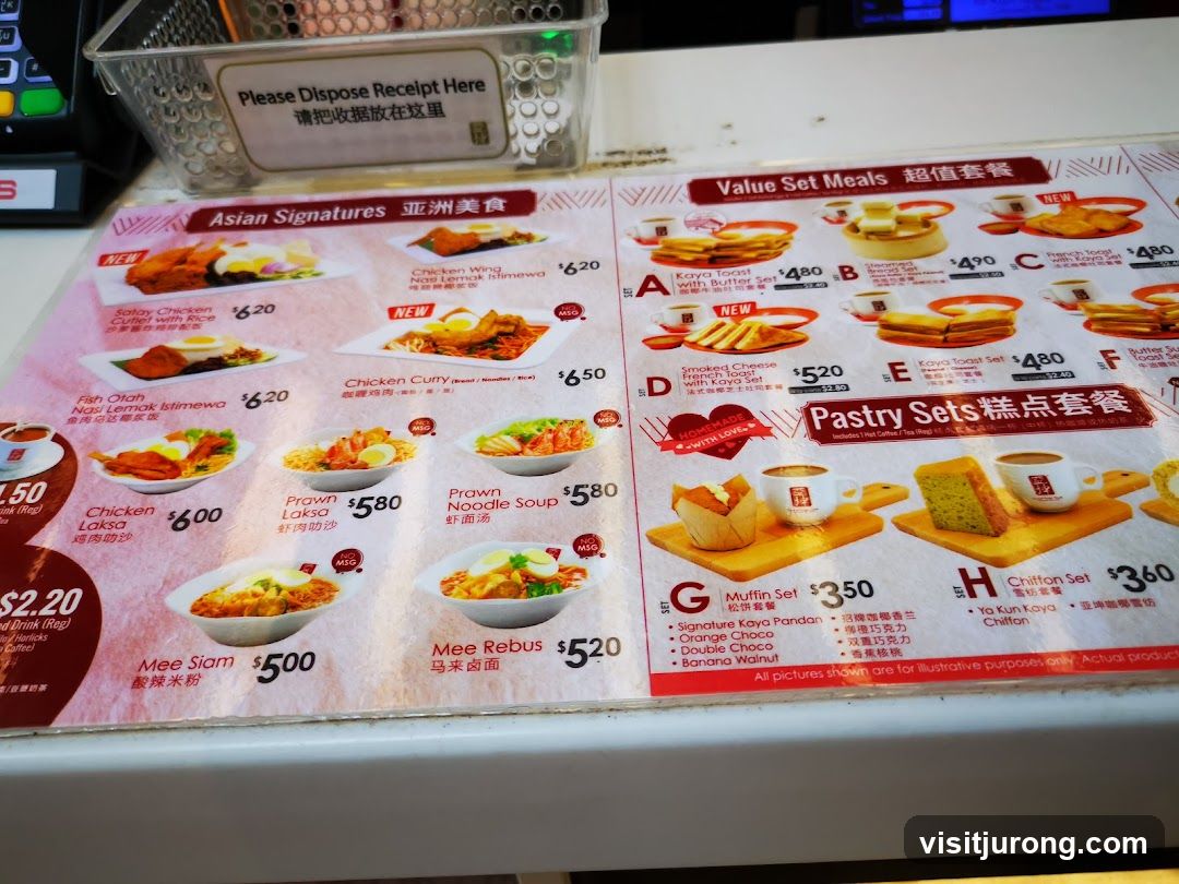 Asian Signatures, Value Set Meals, Pastry Sets