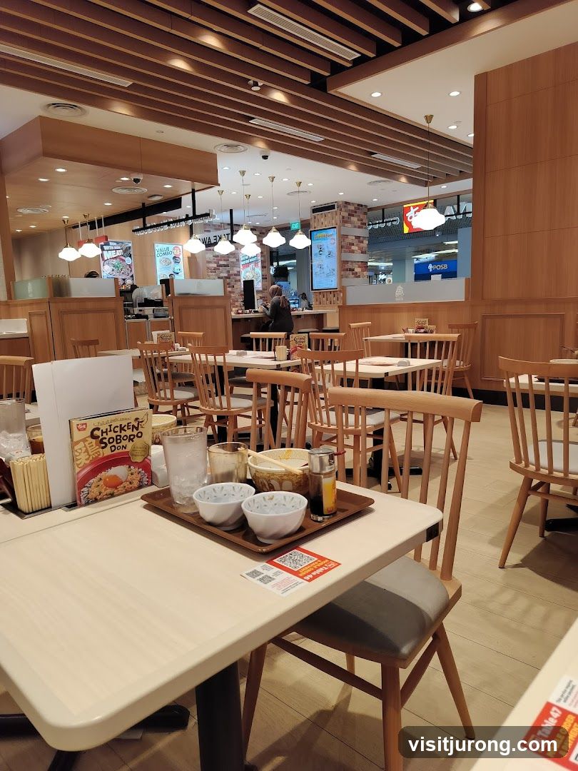 Restaurant Interior with Tables and Chairs