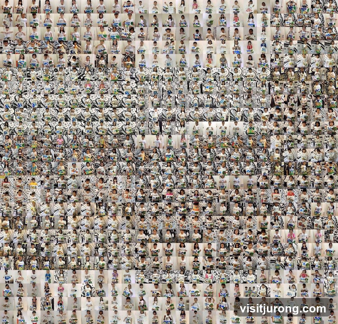 Collage of People Holding Artwork