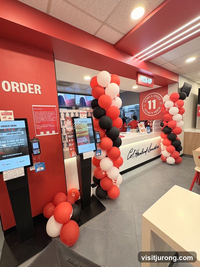 KFC Interior with Balloons