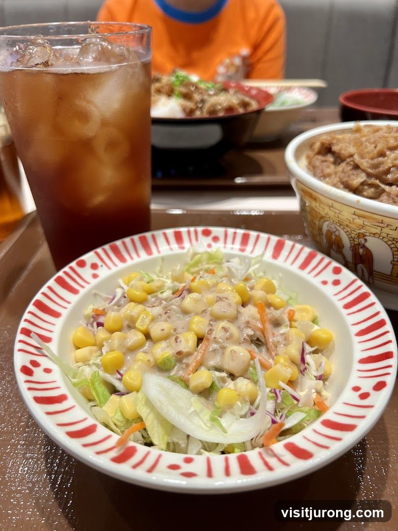 Salad and Iced Tea