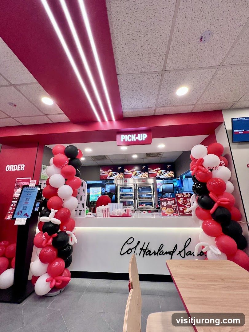 KFC Interior with Pick-Up Counter