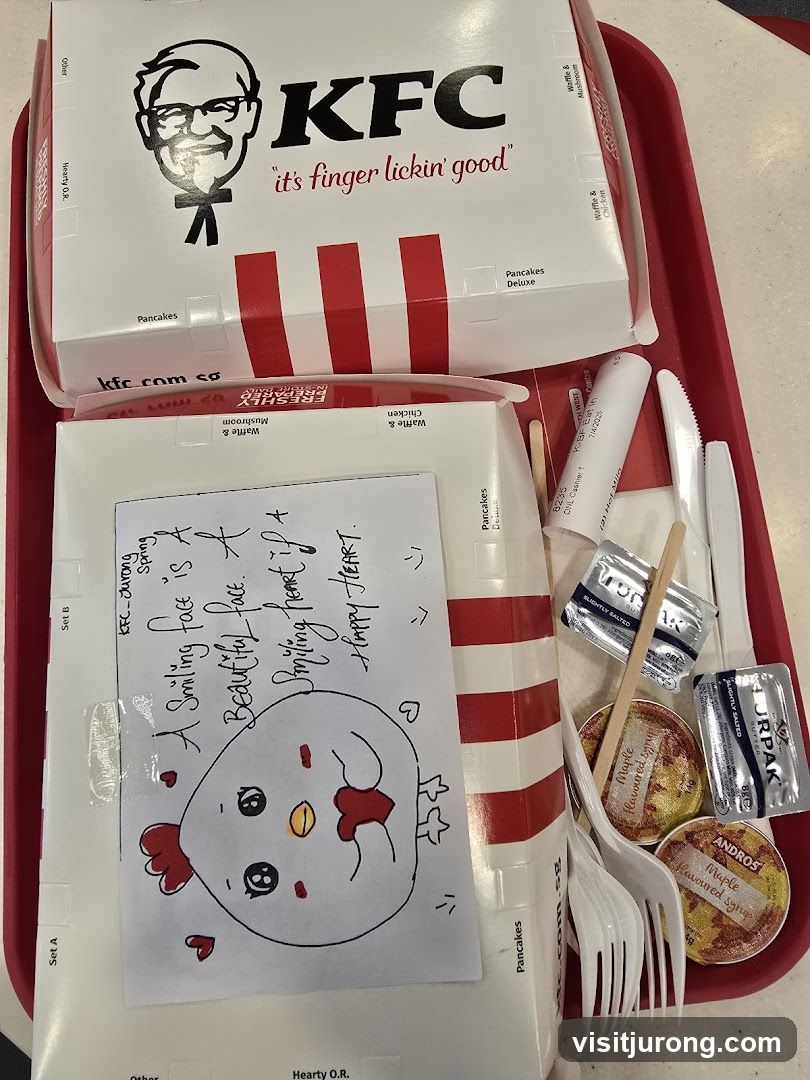 KFC Meal with Drawing