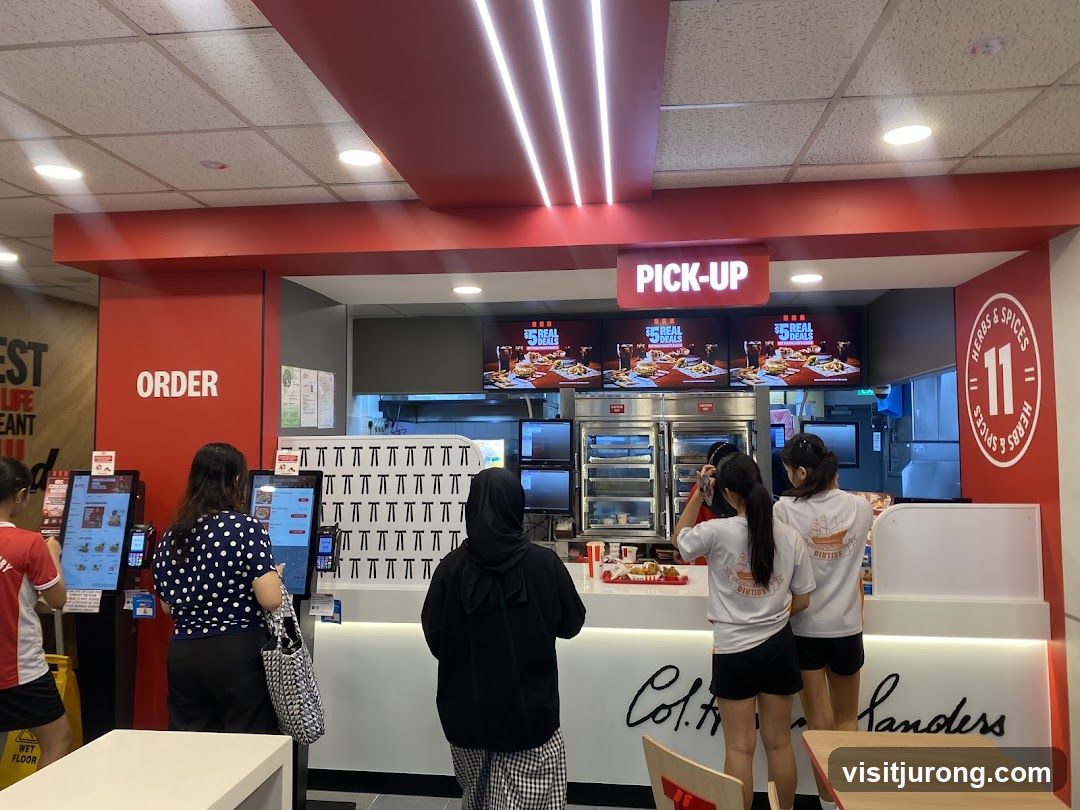 Fast Food Restaurant Order and Pick-Up Area