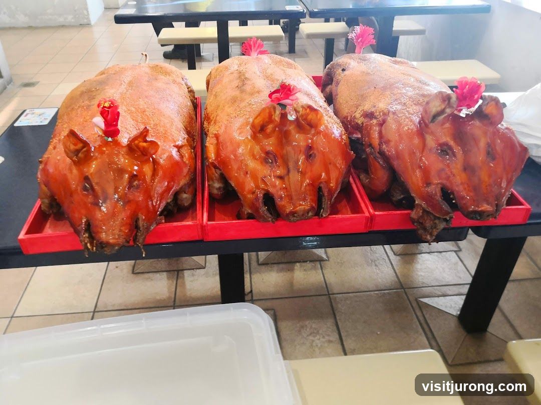 Three Roasted Pigs