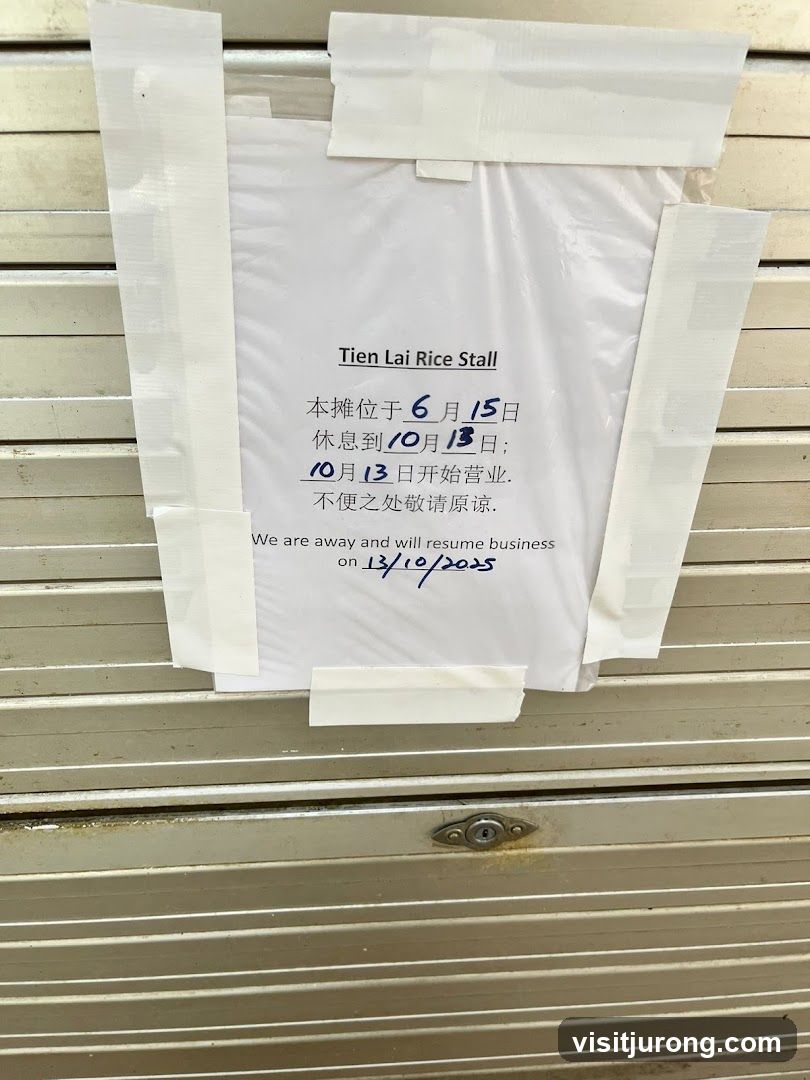 Tien Lai Rice Stall Notice