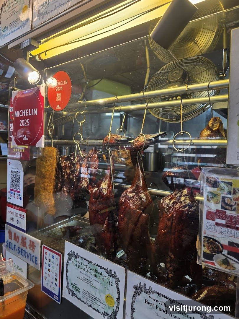 Roasted Ducks Display