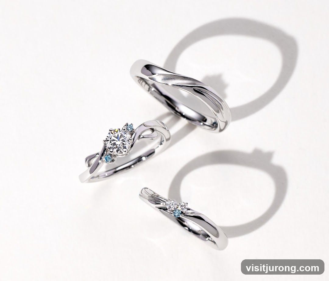 Three diamond rings