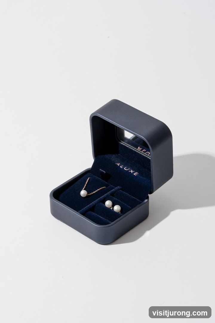 Jewelry Box with Necklace and Earrings