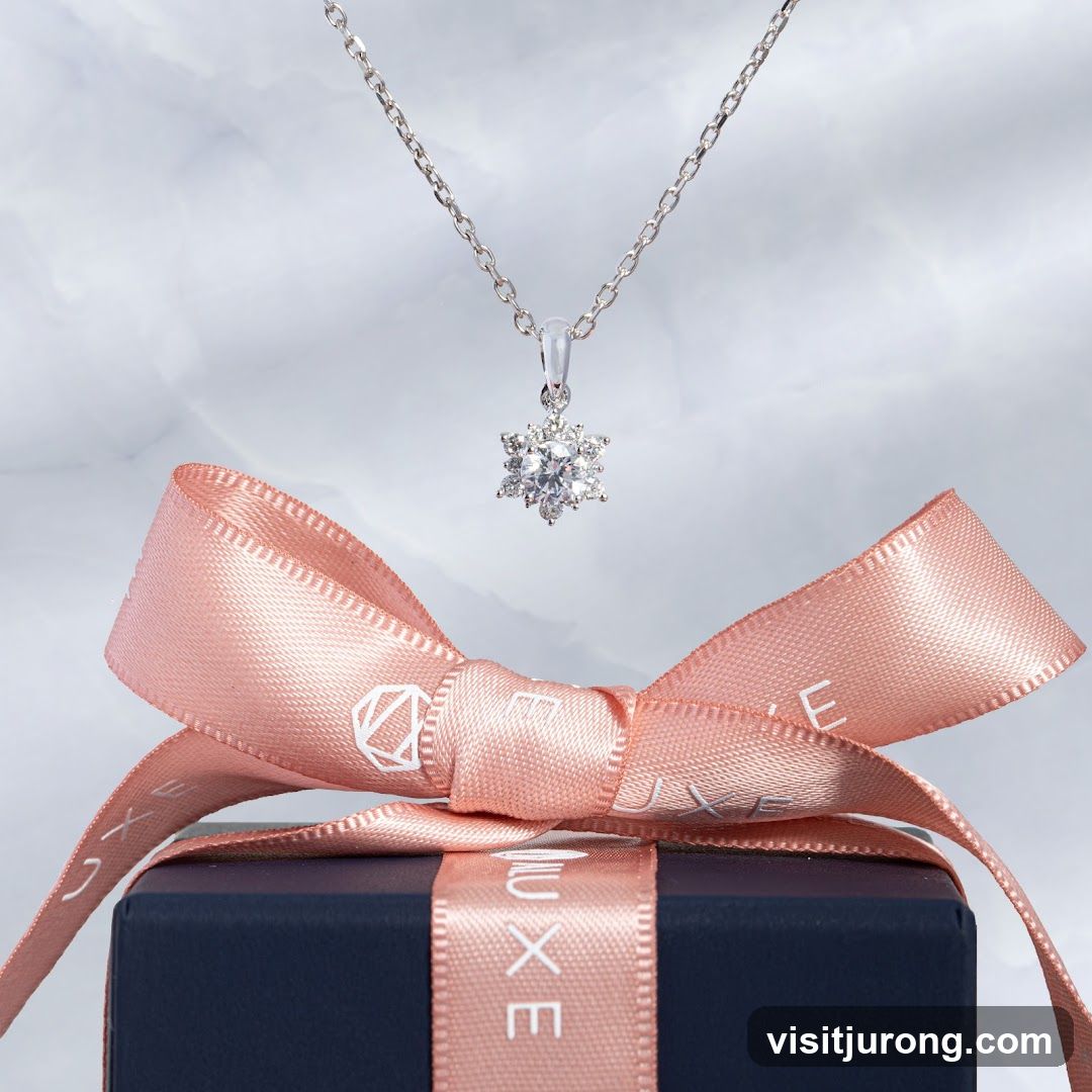 Diamond Pendant Necklace with Gift Box