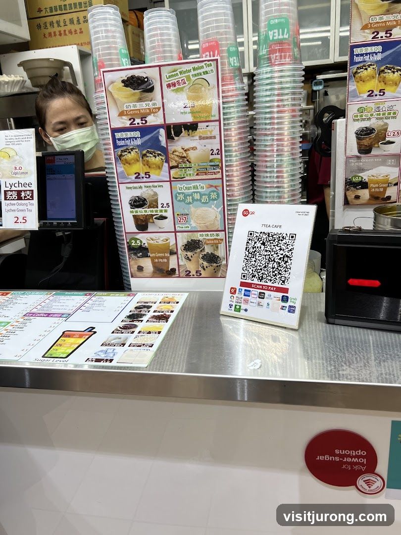 Bubble Tea Shop Counter