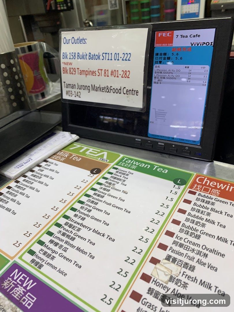 7 Tea Cafe Menu
