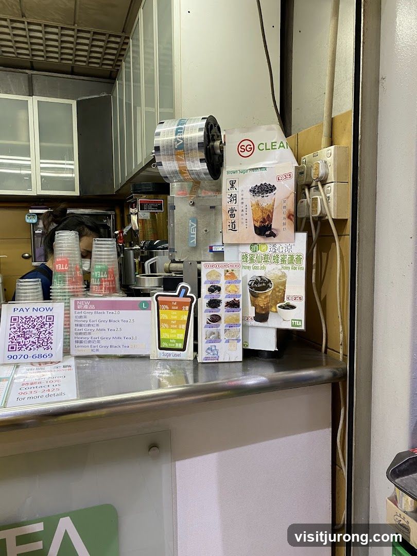 Bubble Tea Shop Counter