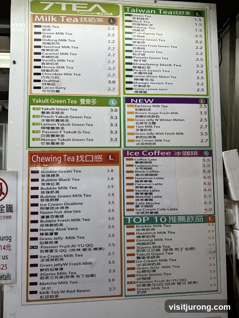 7TEA Menu