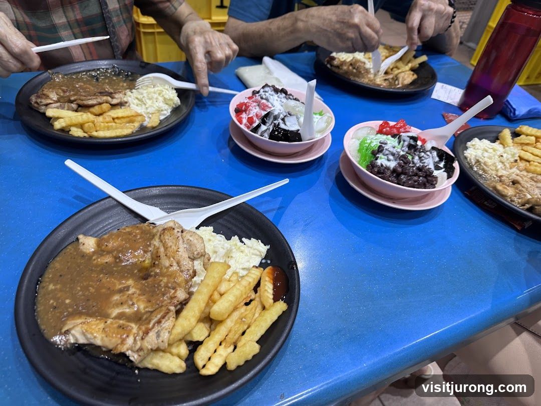 Diners Enjoying Meals