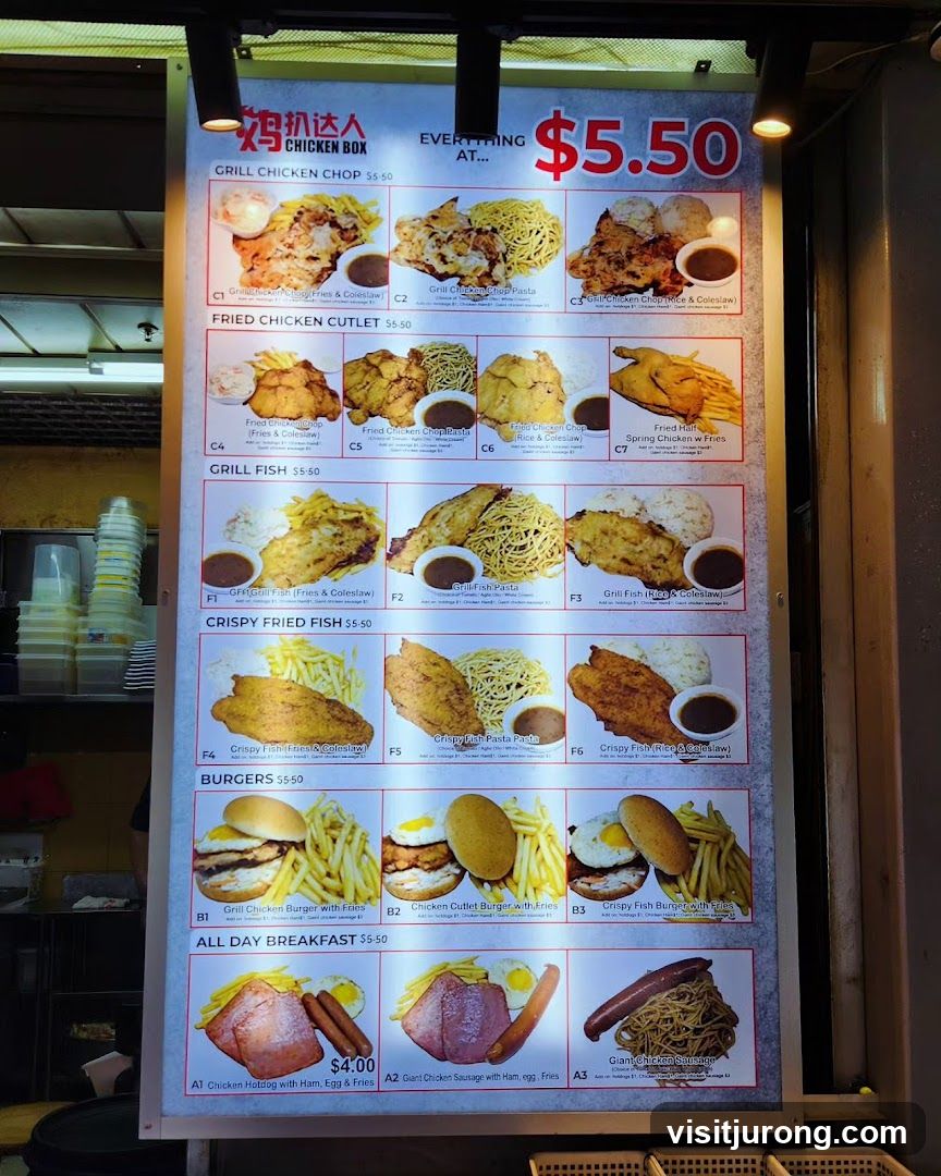Chicken Box Menu