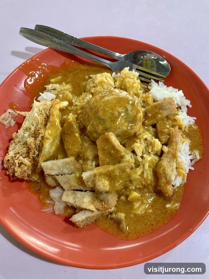 Curry Rice with Pork and Egg