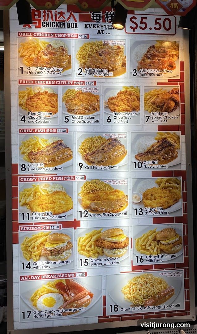 CHICKEN BOX MENU