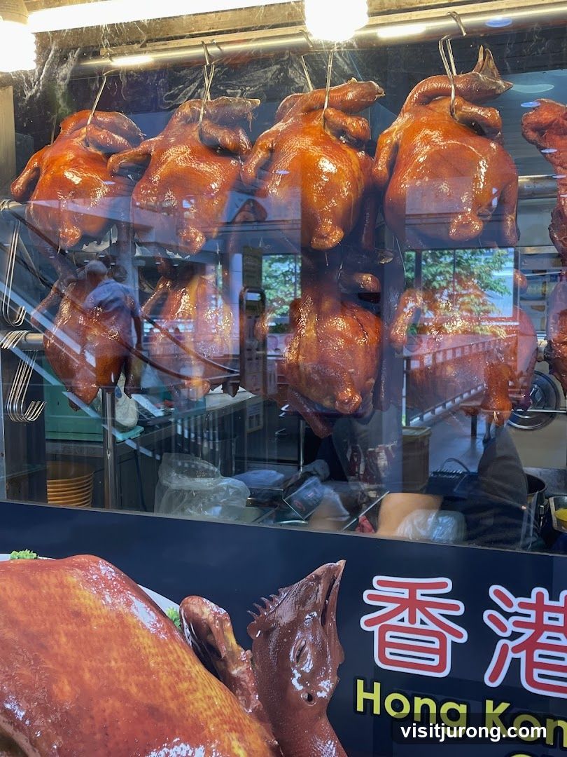 Roasted Ducks and Hong Kong Sign