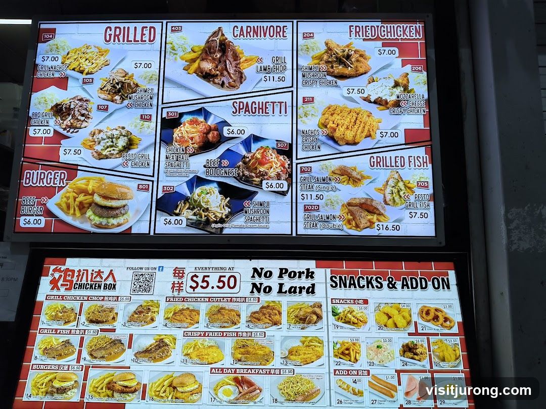 Chicken Box Menu