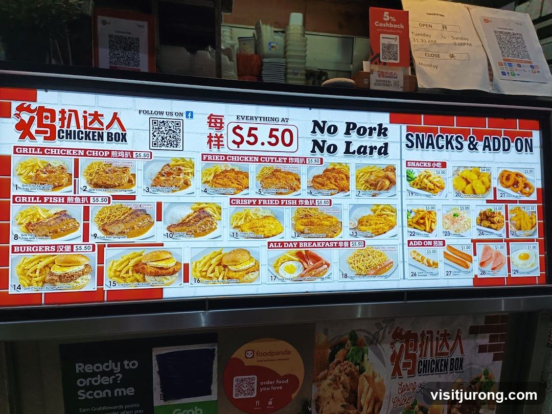 Chicken Box Menu