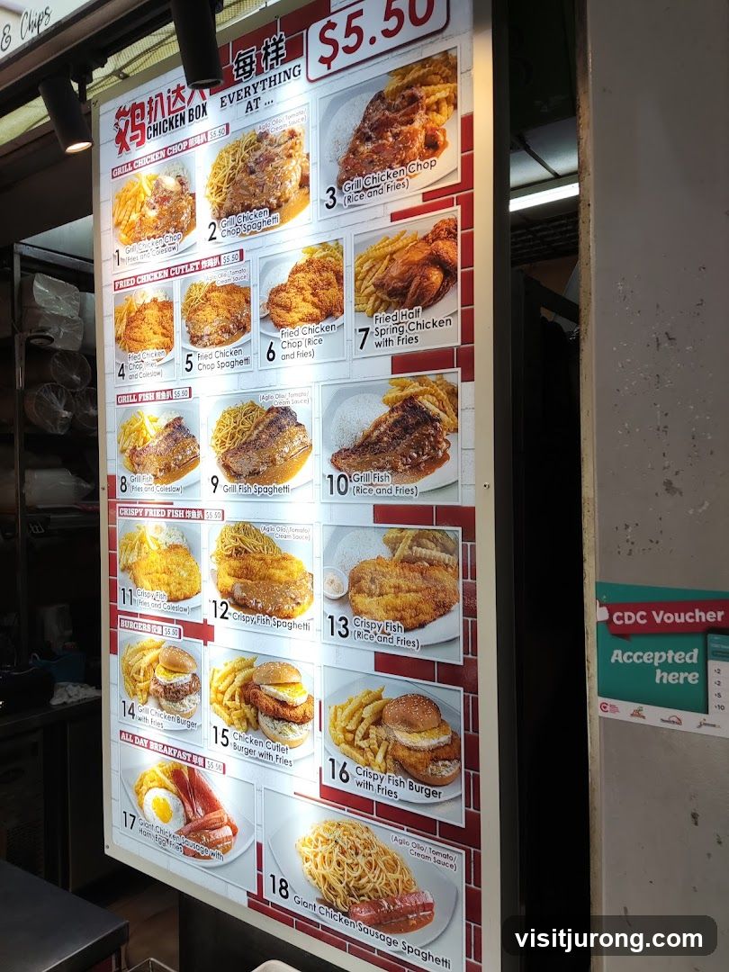Chicken Box Menu