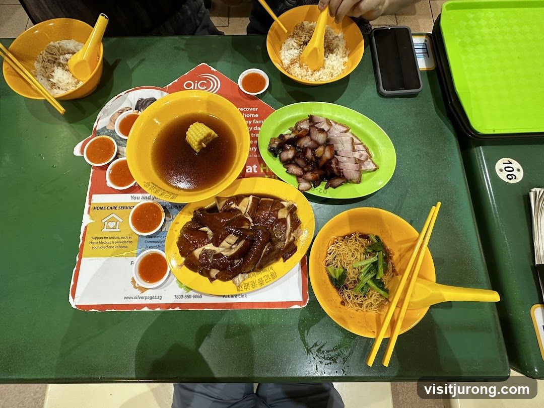 Food spread on a table