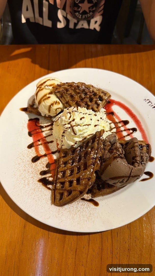 Waffles with Ice Cream