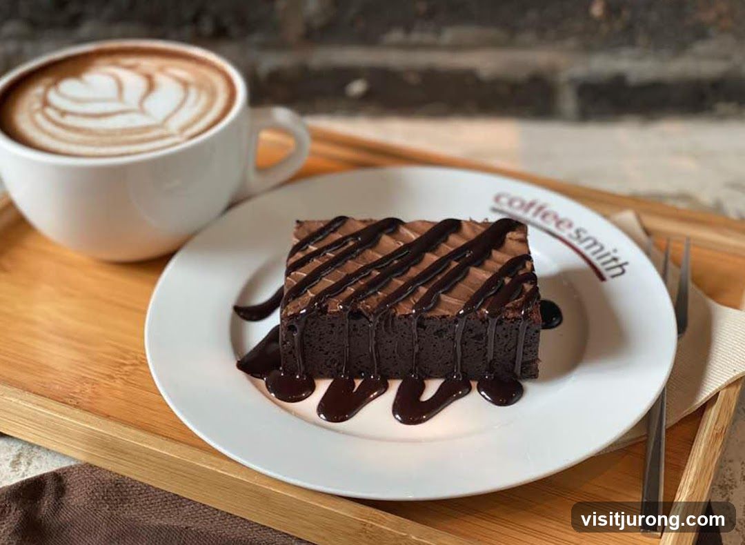 Chocolate Brownie and Latte