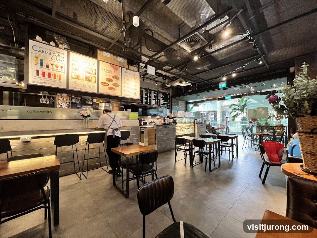 Interior of a cafe