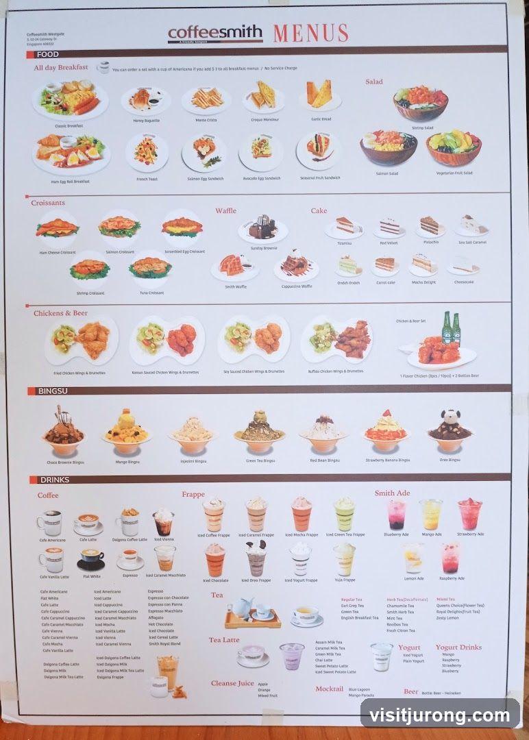 Coffeesmith Menus