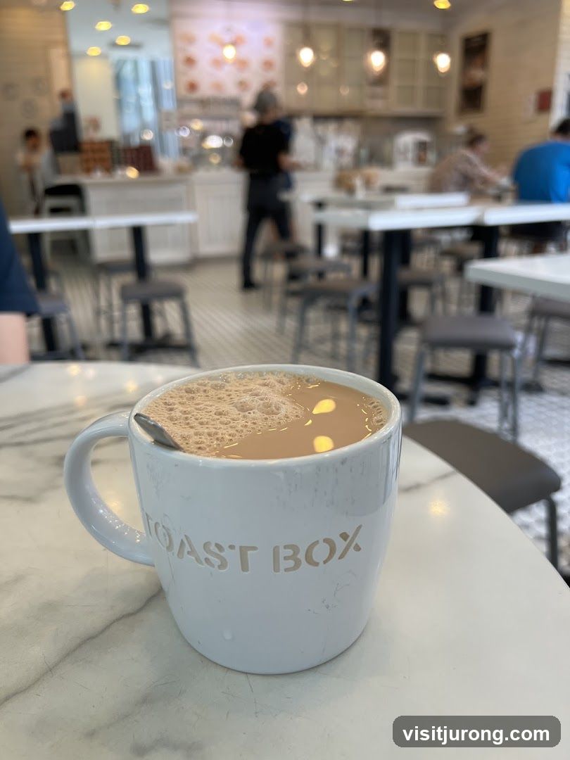 Coffee Mug with "Toast Box" Logo