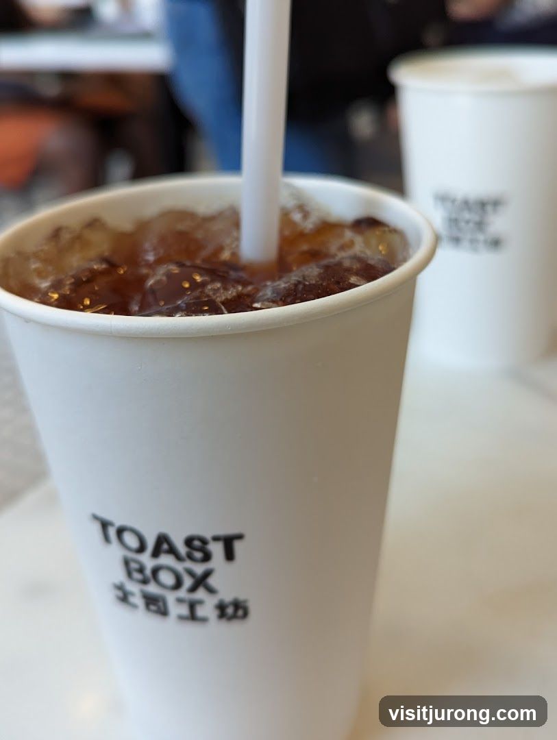 Iced Drink with Toast Box Logo