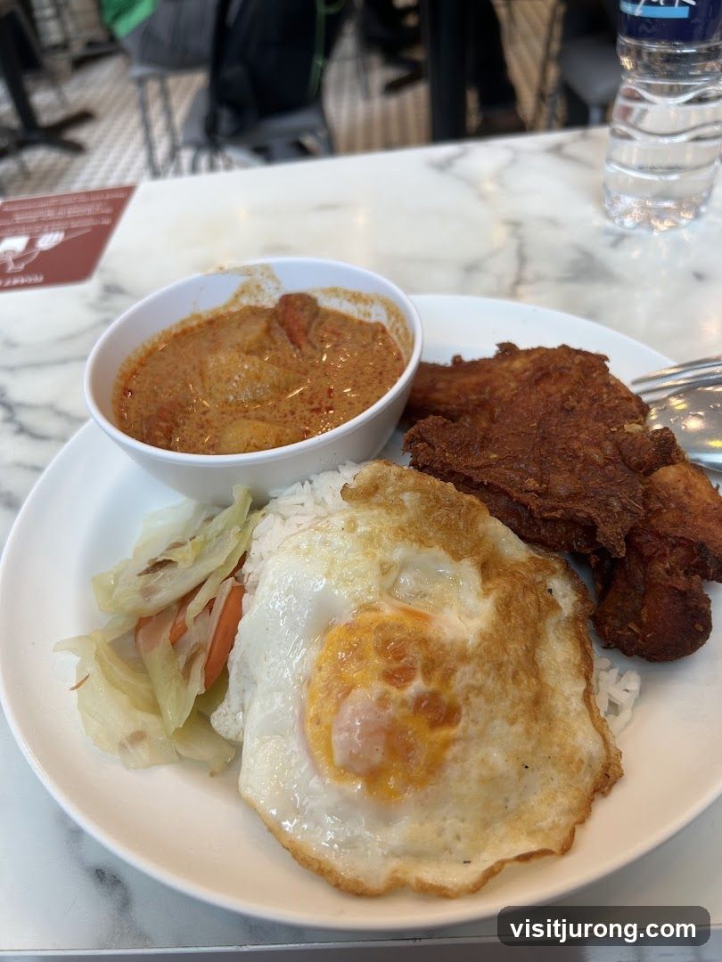 Fried Chicken and Curry Rice Plate