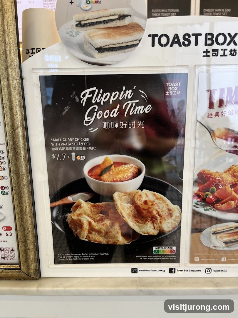 Toast Box Menu