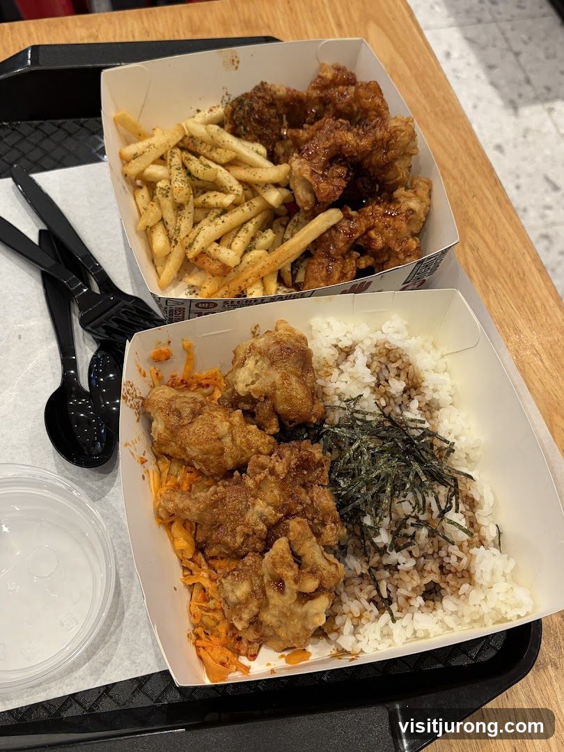 Fried Chicken and Fries