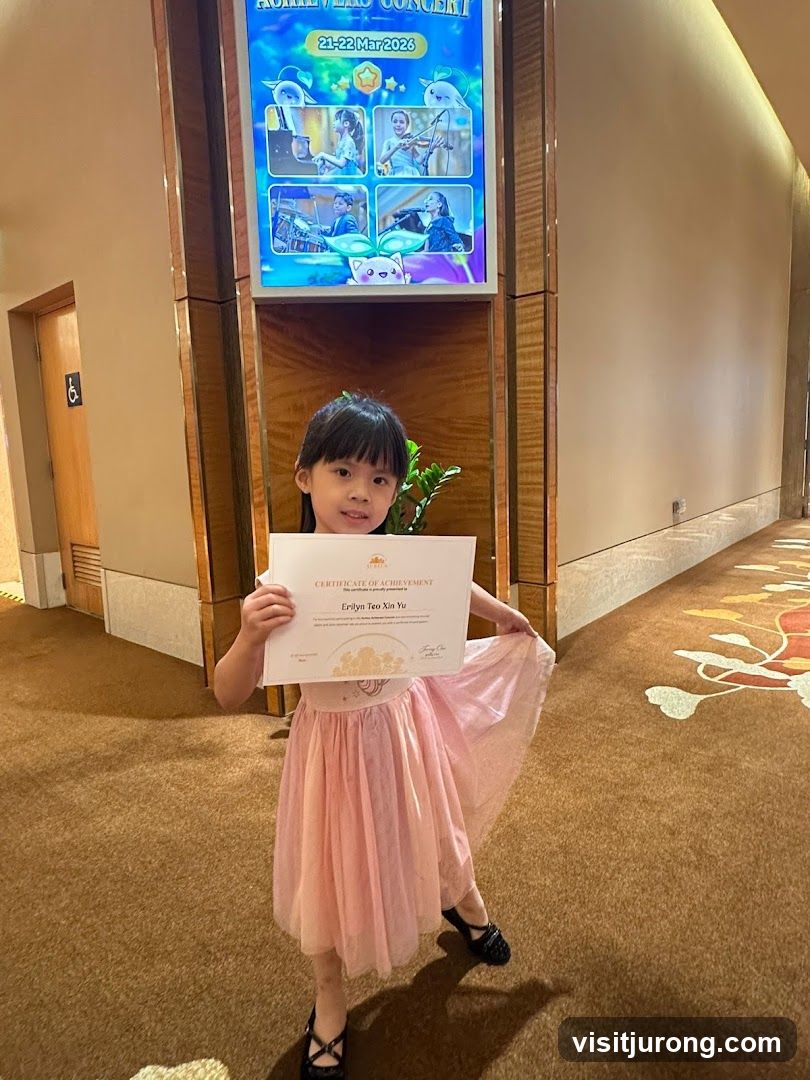 Girl Holding a Certificate of Achievement