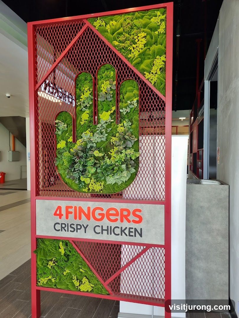4 Fingers Crispy Chicken Sign