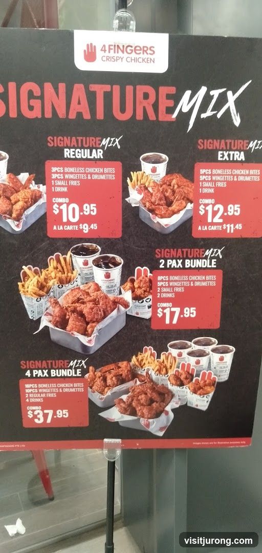 4 Fingers Crispy Chicken Menu