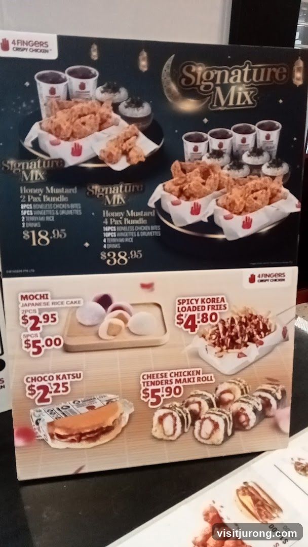 4 Fingers Crispy Chicken Menu