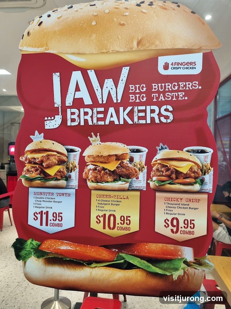 4 Fingers Crispy Chicken Jaw Breakers Menu