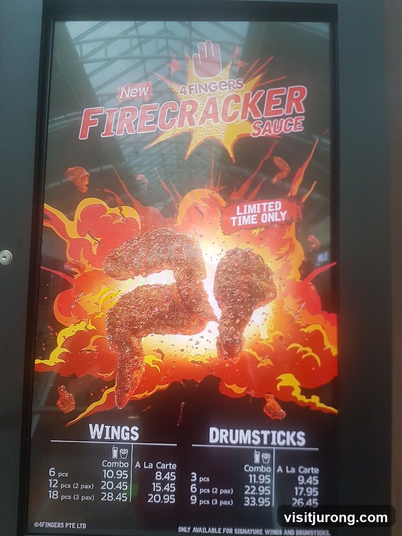 4 Fingers Firecracker Sauce Menu