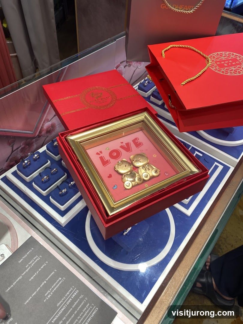 Gold Heart Love Frame
